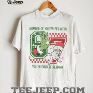 Number Of Nights Per Week You Should Be Reading 6 7 T Shirt