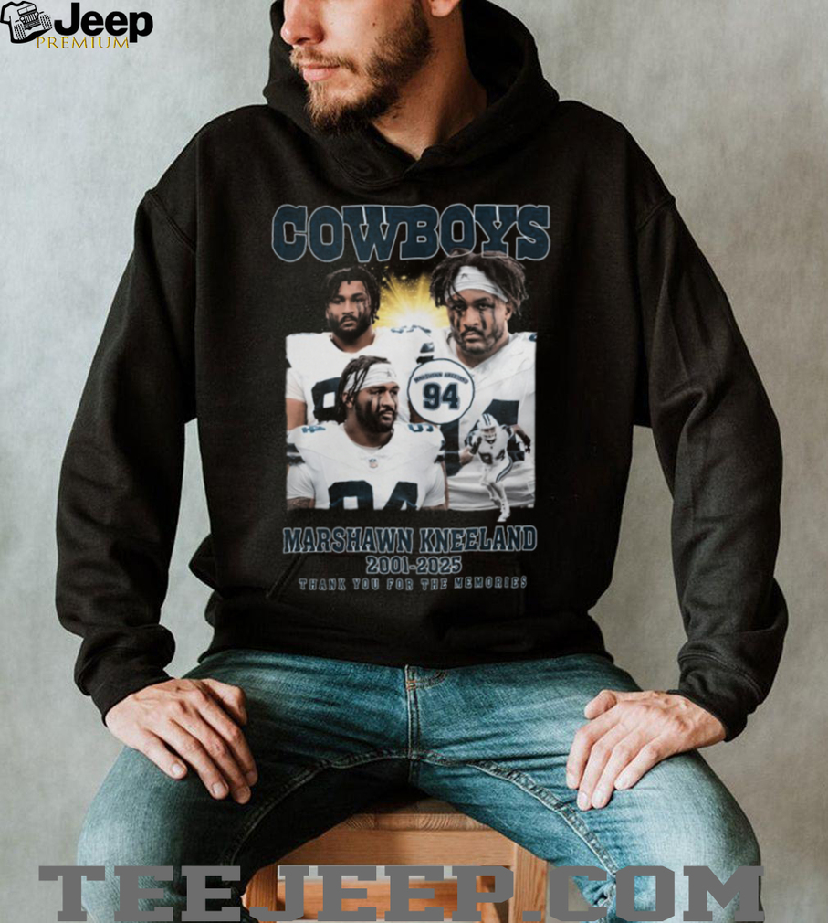 Official Marshawn Kneeland Dallas Cowboys 2001 2025 Thank You For The Memories T Shirt Official Marshawn Kneeland Dallas Cowboys 2001 2025 Thank You For The Memories T Shirt