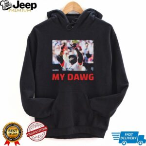 Official Mookie Betts David Ortiz My Dawg World Series Los Angeles Dodgers Boston Red Sox T shirts