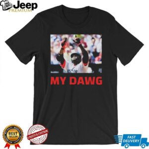 Official Mookie Betts David Ortiz My Dawg World Series Los Angeles Dodgers Boston Red Sox T shirts