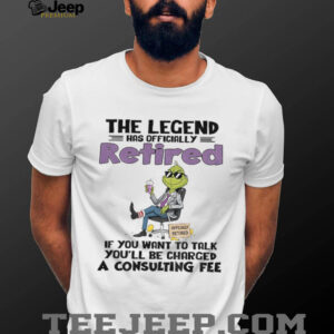 Officially Retired Grinch The Legend Has Officially Retired Officially Retired If You Want To Talk funny shirt