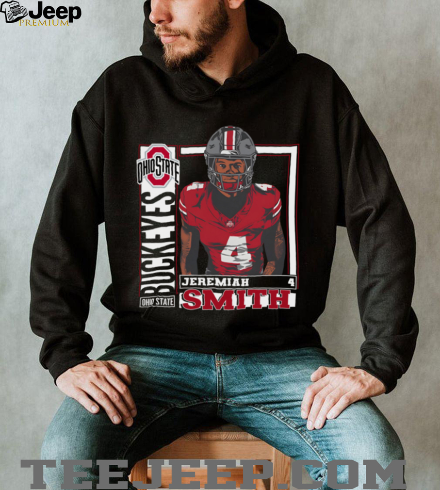 Ohio State Football Retro #4 Jeremiah Smith Buckeyes TShirt Ohio State Football Retro #4 Jeremiah Smith Buckeyes TShirt