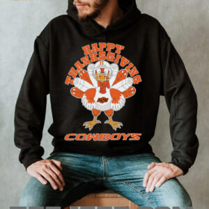 Oklahoma State Cowboys Turkey Helmet Happy Thanksgiving Shirt Oklahoma State Cowboys Turkey Helmet Happy Thanksgiving Shirt
