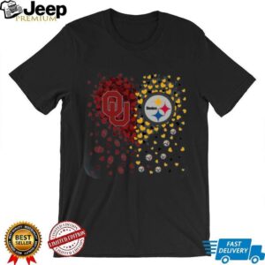 Oklahoma & Steelers Fan Love Shirt