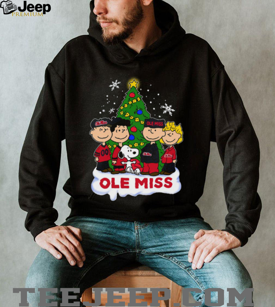 Ole Miss Rebels Peanuts Snoopy and Friends Christmas Tree Shirts Ole Miss Rebels Peanuts Snoopy and Friends Christmas Tree Shirts