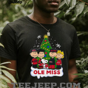 Ole Miss Rebels Peanuts Snoopy and Friends Christmas Tree Shirts
