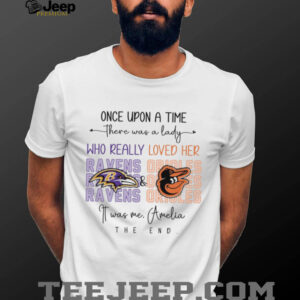 Once Upon A Time There Was A Lady Who Really Loved Her Ravens Opioles shirt