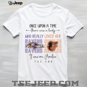 Once Upon A Time There Was A Lady Who Really Loved Her Ravens Opioles shirt
