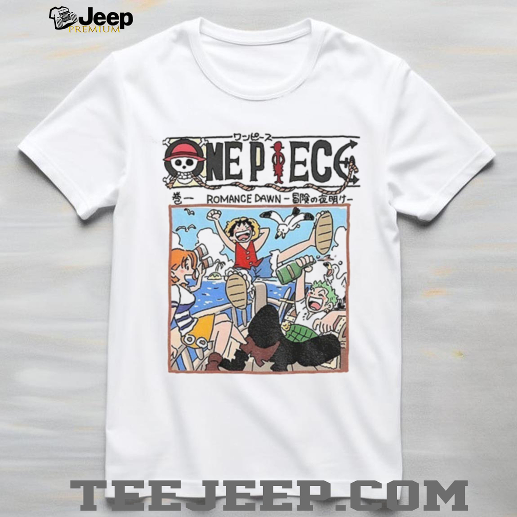 One Piece Monkey D. Luffy Romance Dawn cartoon Japanese shirt One Piece Monkey D. Luffy Romance Dawn cartoon Japanese shirt