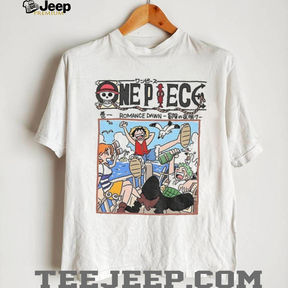 One Piece Monkey D. Luffy Romance Dawn cartoon Japanese shirt One Piece Monkey D. Luffy Romance Dawn cartoon Japanese shirt