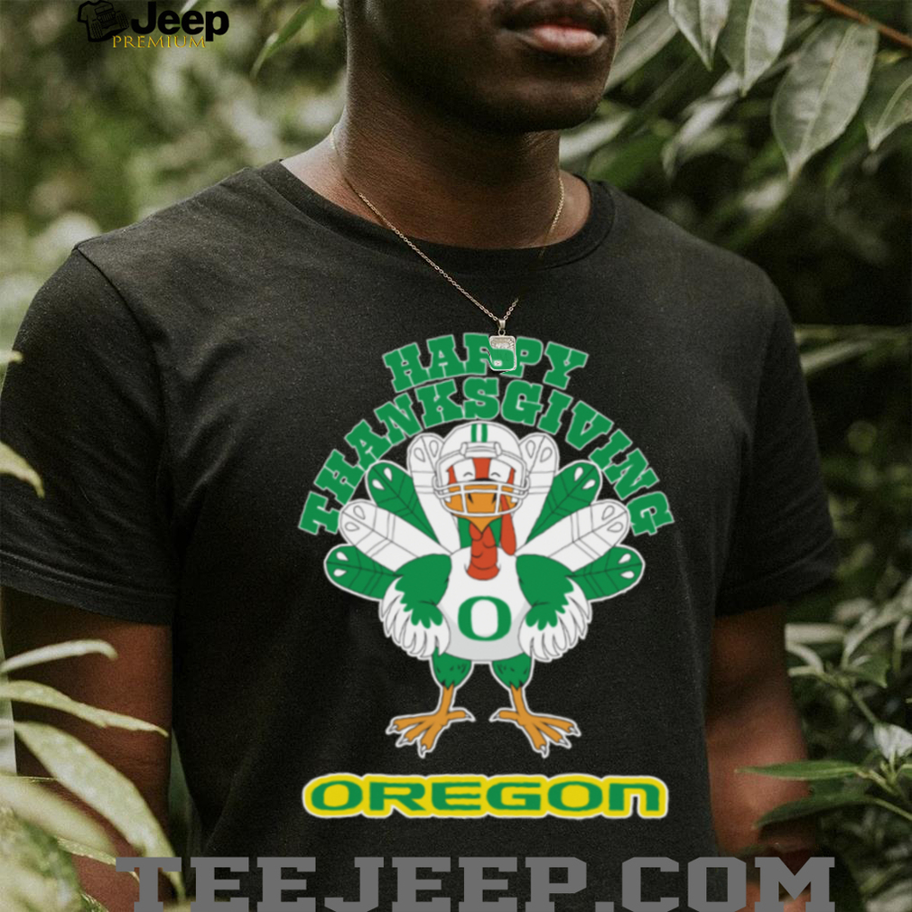 Oregon Ducks Turkey Helmet Happy Thanksgiving Shirt Oregon Ducks Turkey Helmet Happy Thanksgiving Shirt