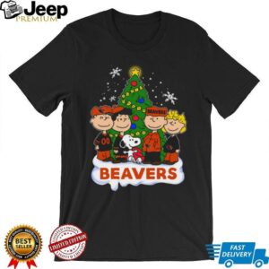 Oregon State Beavers Peanuts Christmas T Shirt Oregon State Beavers Peanuts Christmas T Shirt