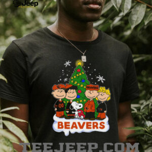 Oregon State Beavers Peanuts Christmas T Shirt