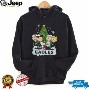 Original Peanuts Characters X Philadelphia Eagles Christmas T Shirt
