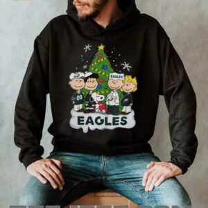 Original Peanuts Characters X Philadelphia Eagles Christmas T Shirt