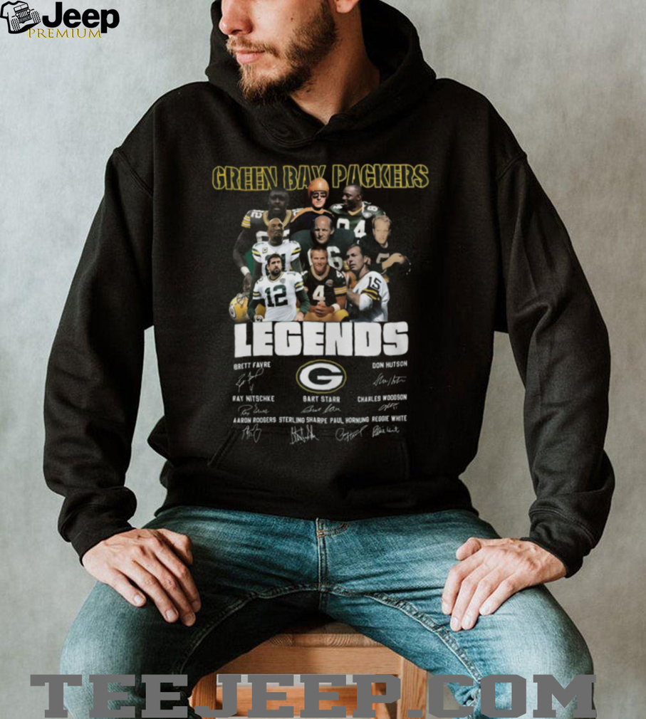 Packers All Time Greats Green Bay Legends Signatures Brett Favre Bart Starr T Shirt Packers All Time Greats Green Bay Legends Signatures Brett Favre Bart Starr T Shirt