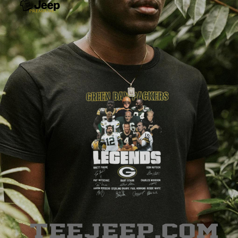 Packers All Time Greats Green Bay Legends Signatures Brett Favre Bart Starr T Shirt Packers All Time Greats Green Bay Legends Signatures Brett Favre Bart Starr T Shirt