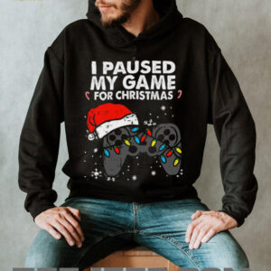 Paused My Game Christmas Gamer T Shirt