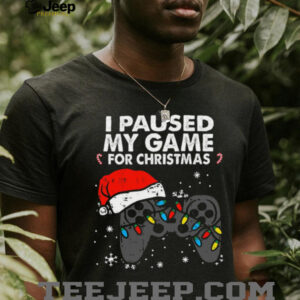 Paused My Game Christmas Gamer T Shirt