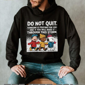 Peanuts Do Not Quit Inspirational T Shirt