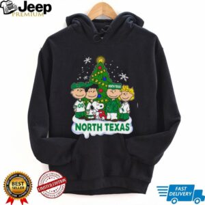 Peanuts Gang North Texas Mean Green Christmas Tree T Shirt