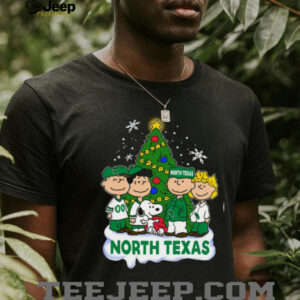 Peanuts Gang North Texas Mean Green Christmas Tree T Shirt