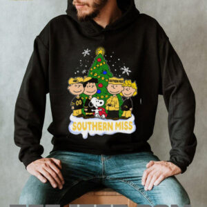 Peanuts Gang Southern Miss Mean Green Christmas Tree T Shirt
