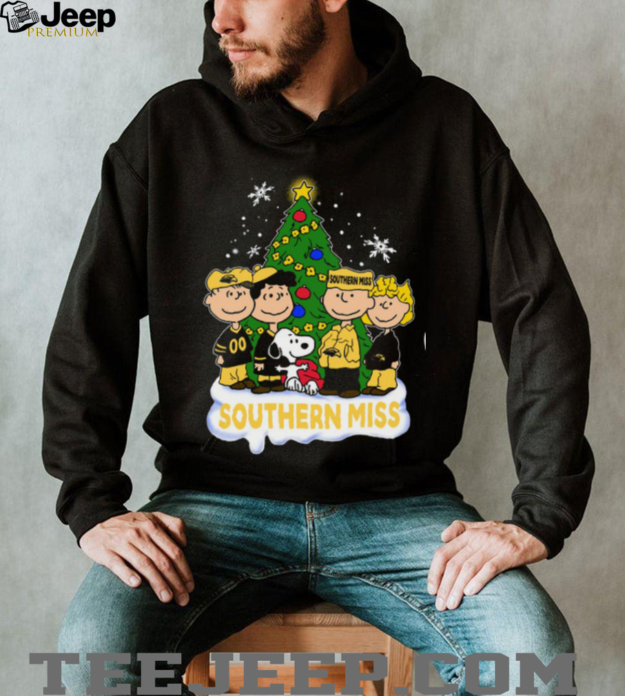 Peanuts Gang Southern Miss Mean Green Christmas Tree T Shirt Peanuts Gang Southern Miss Mean Green Christmas Tree T Shirt
