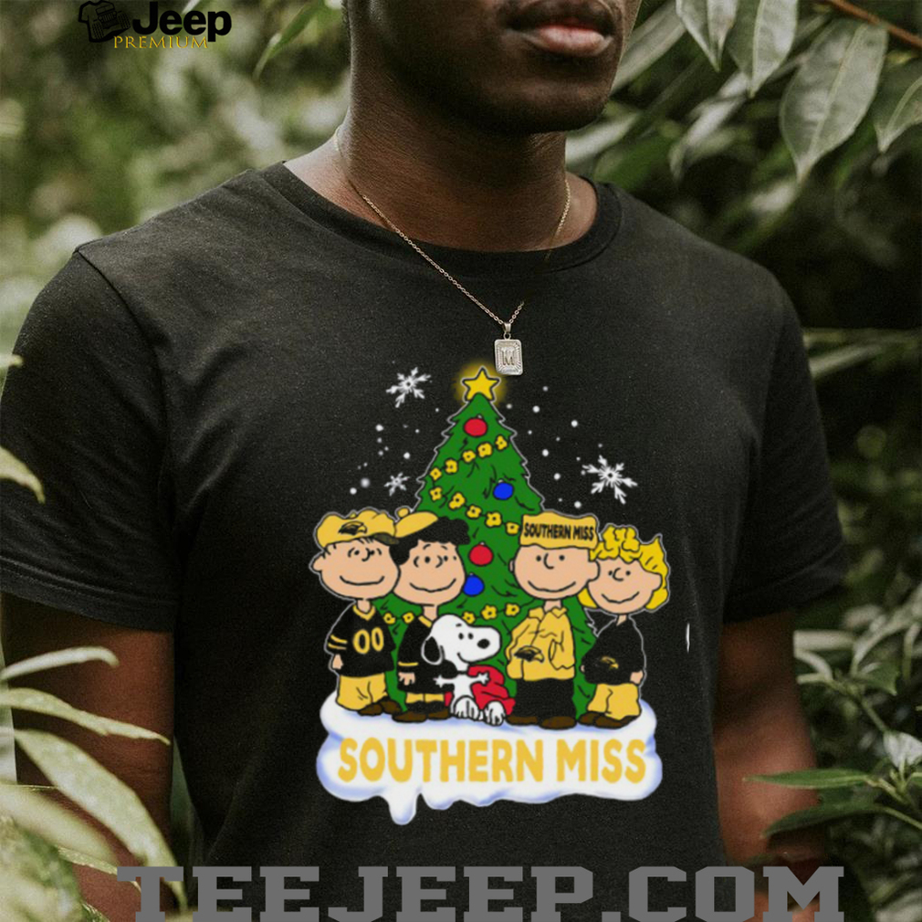 Peanuts Gang Southern Miss Mean Green Christmas Tree T Shirt Peanuts Gang Southern Miss Mean Green Christmas Tree T Shirt