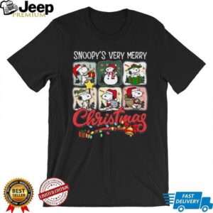 Peanuts Snoopy & Friends Snoopy's Very Merry Christmas Graphic T Shirt