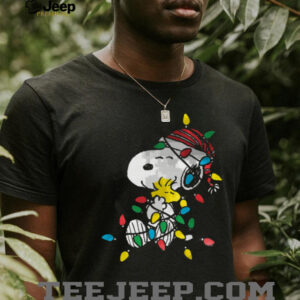 Peanuts Snoopy Woodstock Christmas Lights T Shirt
