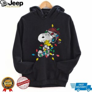 Peanuts Snoopy Woodstock Christmas Lights T Shirt