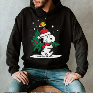 Peanuts Snoopy & Woodstock Christmas Tree T Shirt