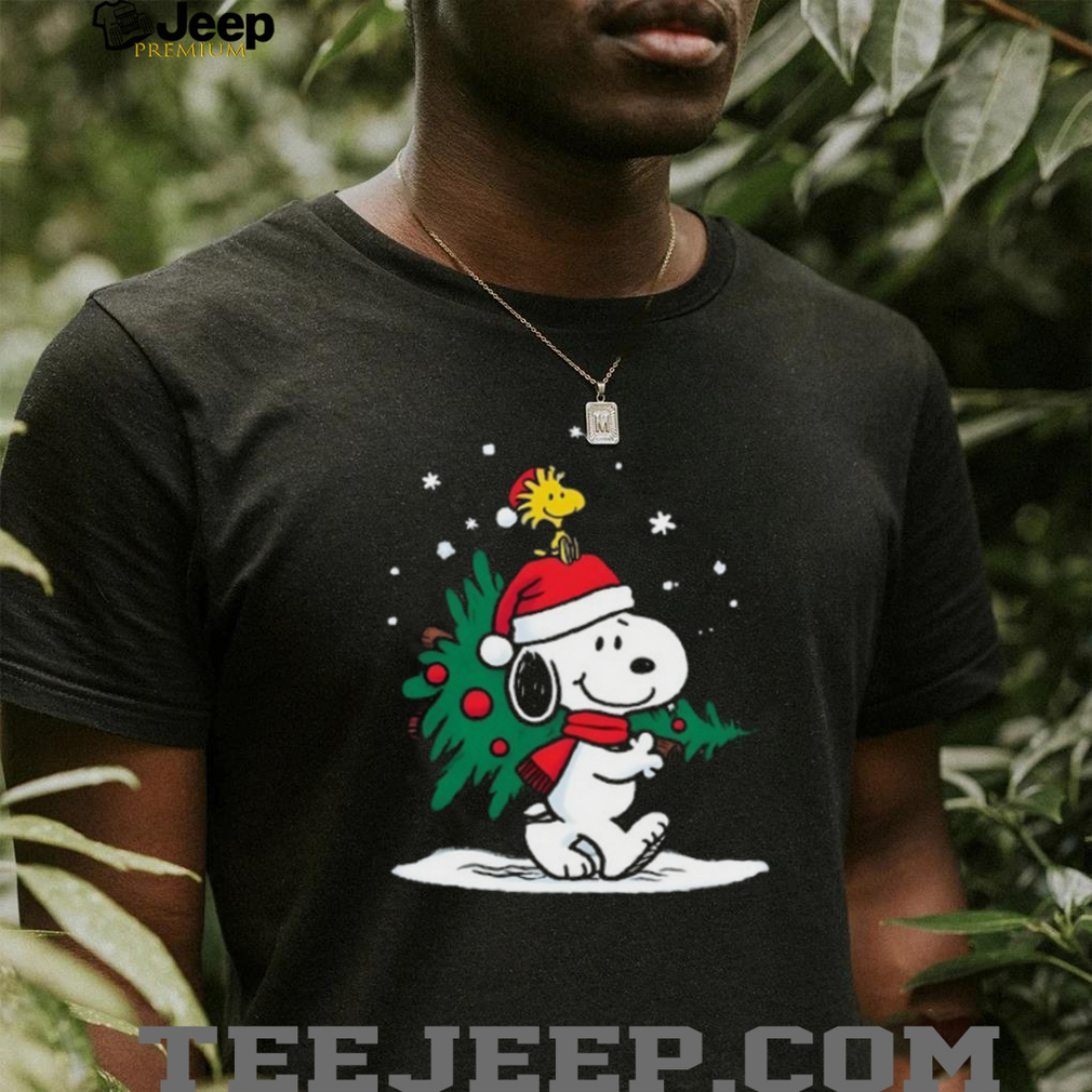 Peanuts Snoopy & Woodstock Christmas Tree T Shirt Peanuts Snoopy & Woodstock Christmas Tree T Shirt