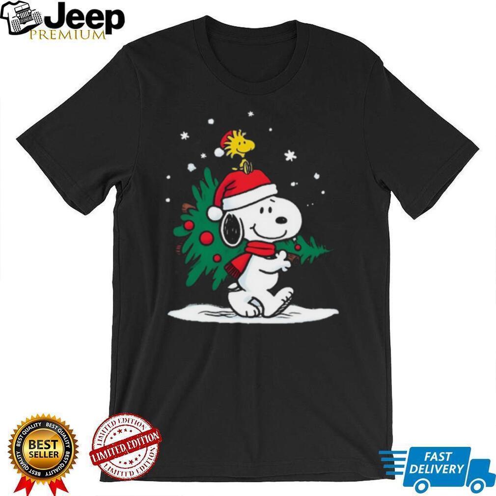 Peanuts Snoopy & Woodstock Christmas Tree T Shirt Peanuts Snoopy & Woodstock Christmas Tree T Shirt