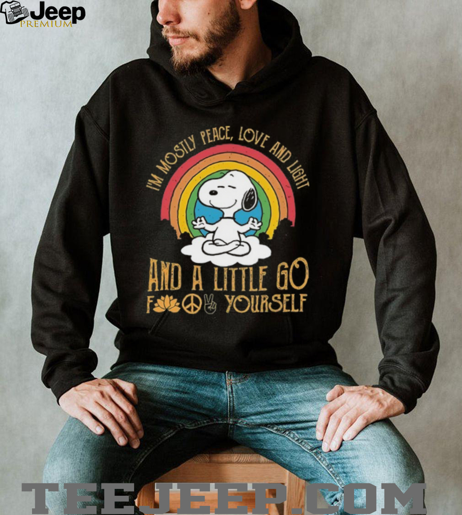 Peanuts Snoopy Yoga Peace & Love T Shirt Peanuts Snoopy Yoga Peace & Love T Shirt