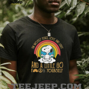 Peanuts Snoopy Yoga Peace & Love T Shirt