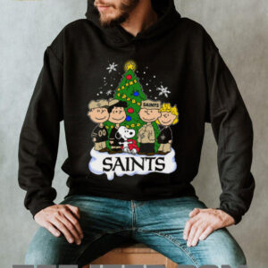 Peanuts Snoopy and Friends Saints Christmas shirt