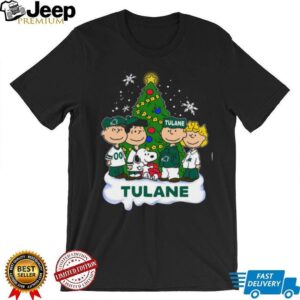 Peanuts Snoopy and Friends Tulane Green Wave Christmas Shirts