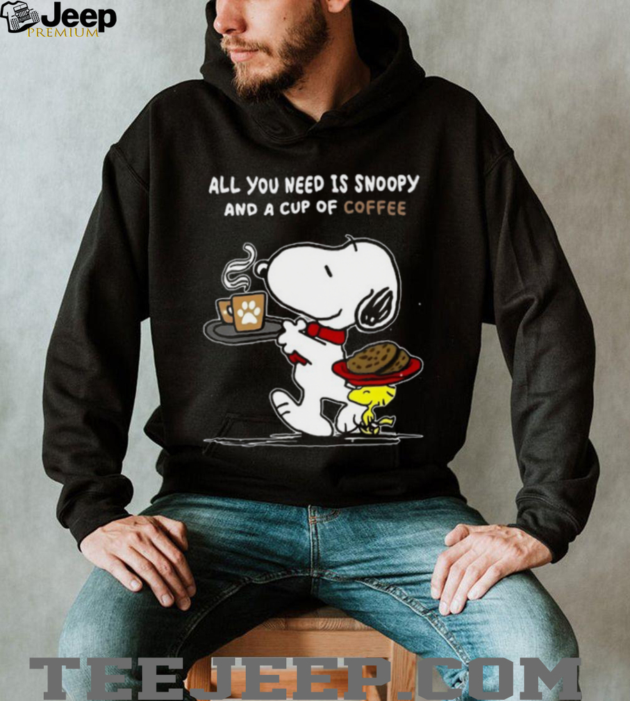 Peanuts Snoopy and Woodstock Coffee and Cookies T Shirt Peanuts Snoopy and Woodstock Coffee and Cookies T Shirt