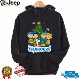 Peanuts characters Chargers Christmas shirt