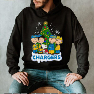 Peanuts characters Chargers Christmas shirt