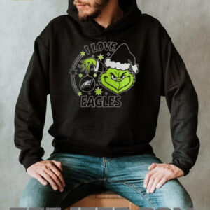 Philadelphia Eagles Santa Grinch Christmas Love Shirt