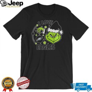 Philadelphia Eagles Santa Grinch Christmas Love Shirt