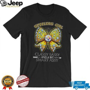 Pittsburgh Steelers Bow Steelers girl classy sassy and a bit smart assy shirt