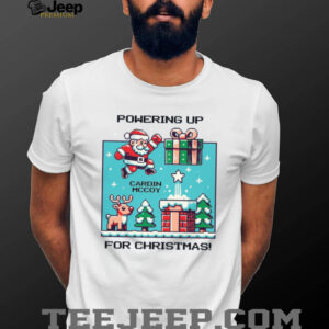 Powering Up For Christmas with santa Mario T Shirt Powering Up For Christmas with santa Mario T Shirt