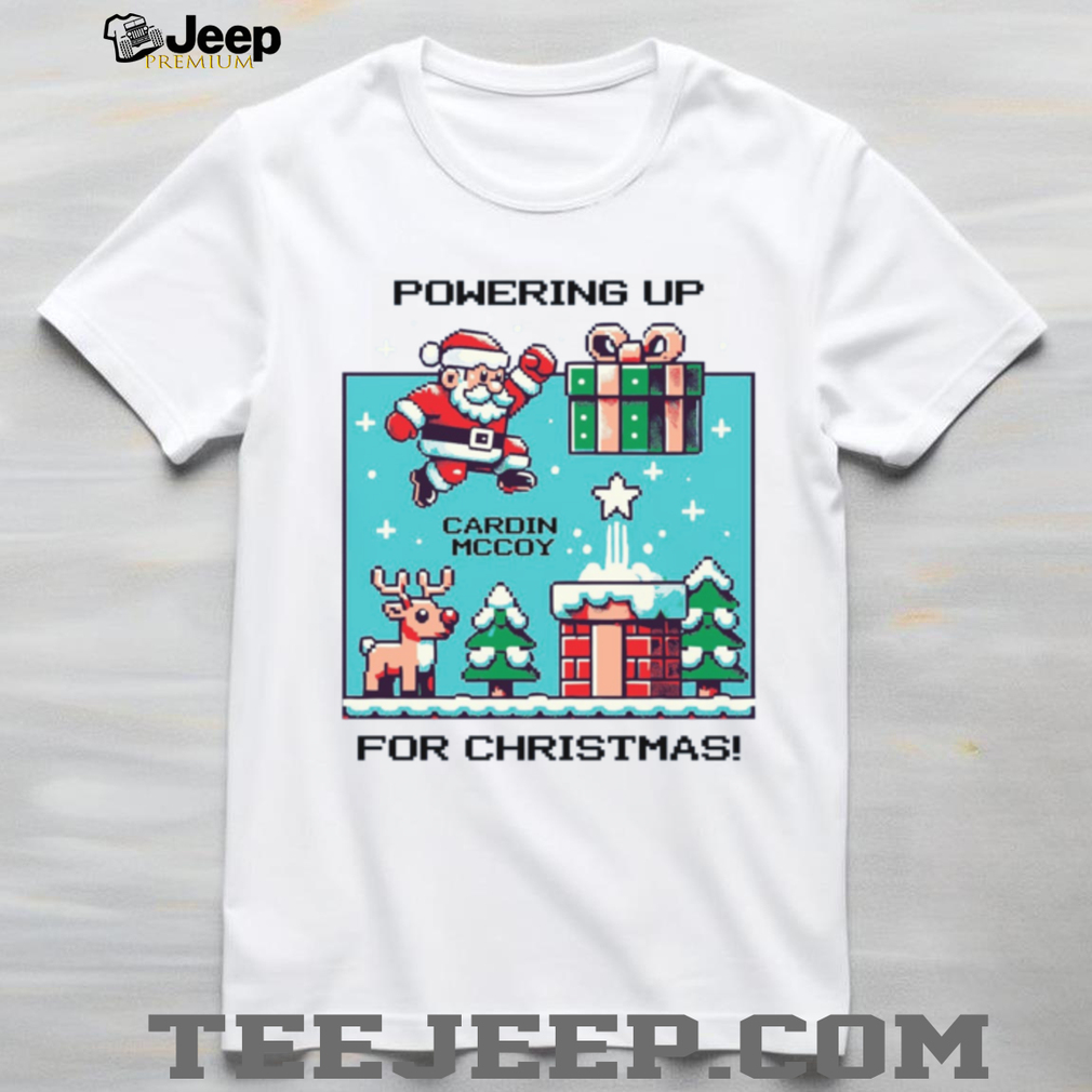 Powering Up For Christmas with santa Mario T Shirt Powering Up For Christmas with santa Mario T Shirt