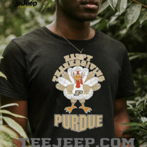 Purdue Boilermakers Happy Thanksgiving Turkey TShirt