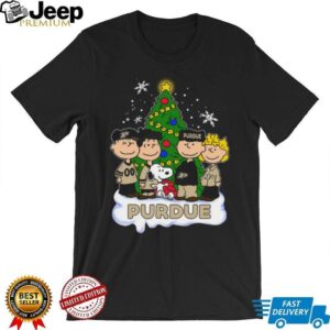 Purdue Peanuts Snoopy and Friends Christmas Shirt