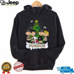 Purdue Peanuts Snoopy and Friends Christmas Shirt